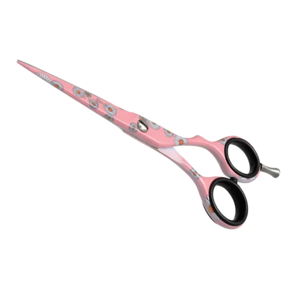 Pink Floral Pattern Barber Scissors